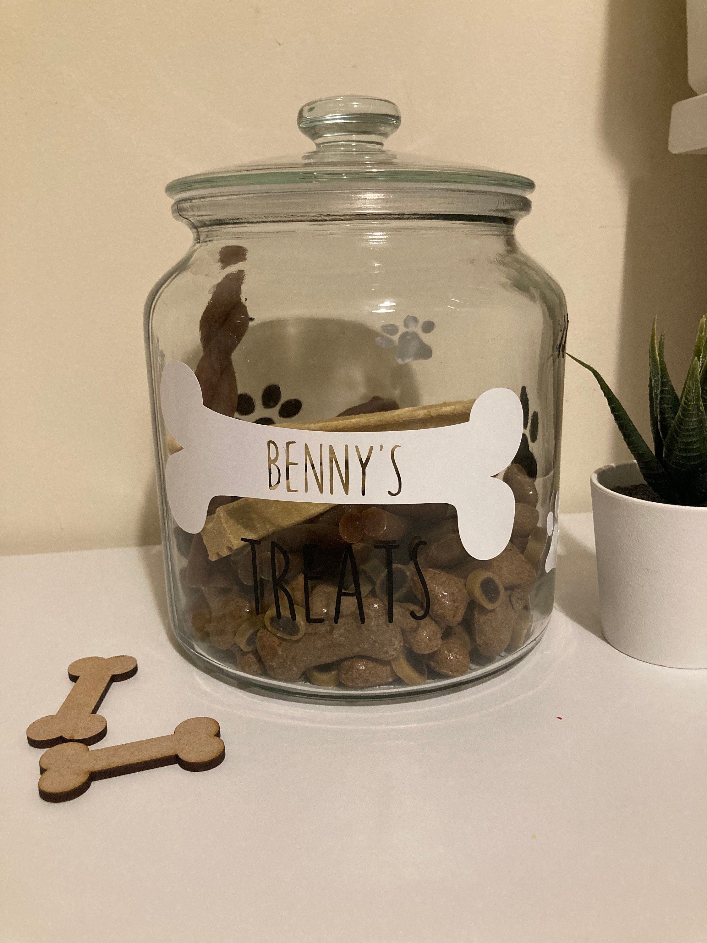 Personalised dog jar with name dog gift puppy gift dog | Etsy