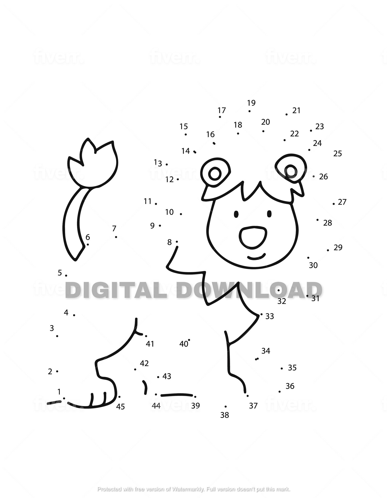 Circus Dot to Dot Colouring Pages Digital Download - Etsy