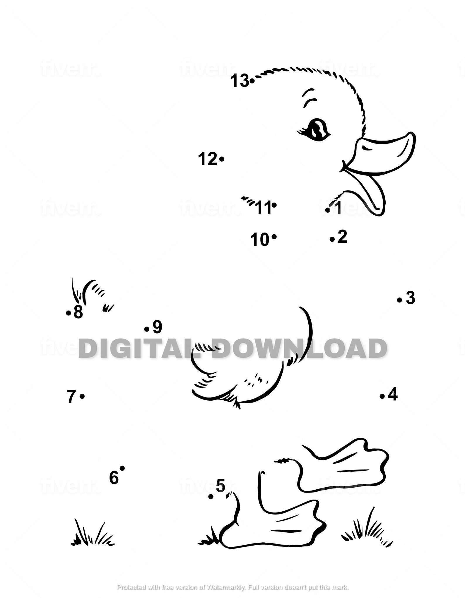 Dot To Dot Farm Animals Coloring Pages vrogue.co