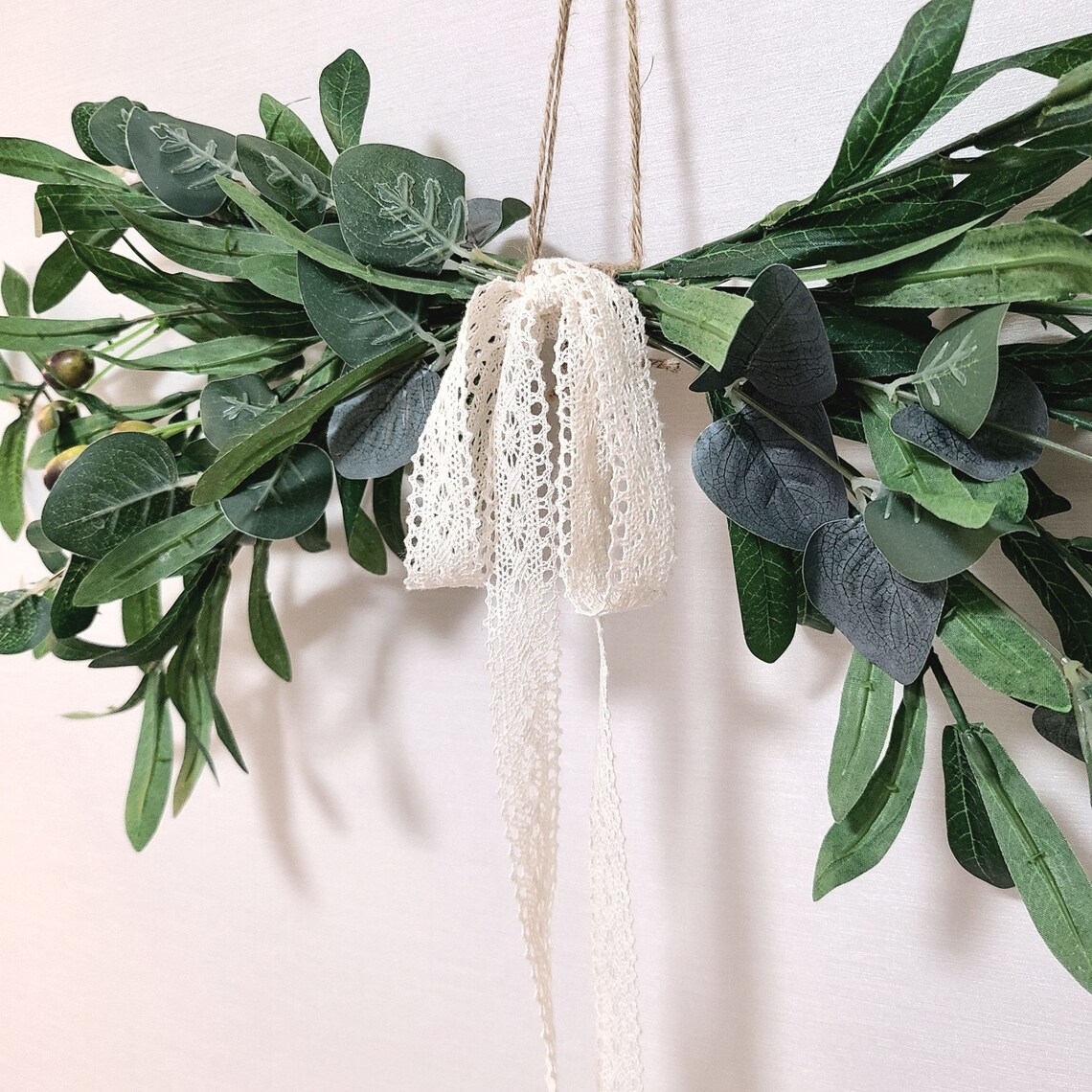 Artificial Olive Tree Garland LED Light Wall hanging decor Etsy