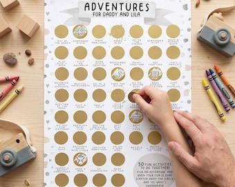 Personalised Fathers Day Gift for Dad | Fathers Day Gift for Daddy | Things to do with Daddy | To Daddy from Kids