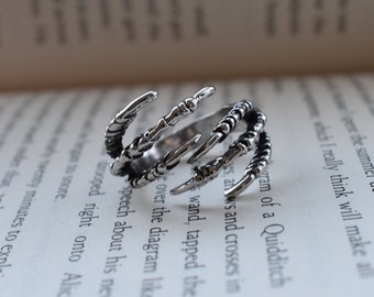 Claw Ring, Finger Ring, Claws, Chunky Rings, Statement, Mens, Womens, Jewellery, Skeleton