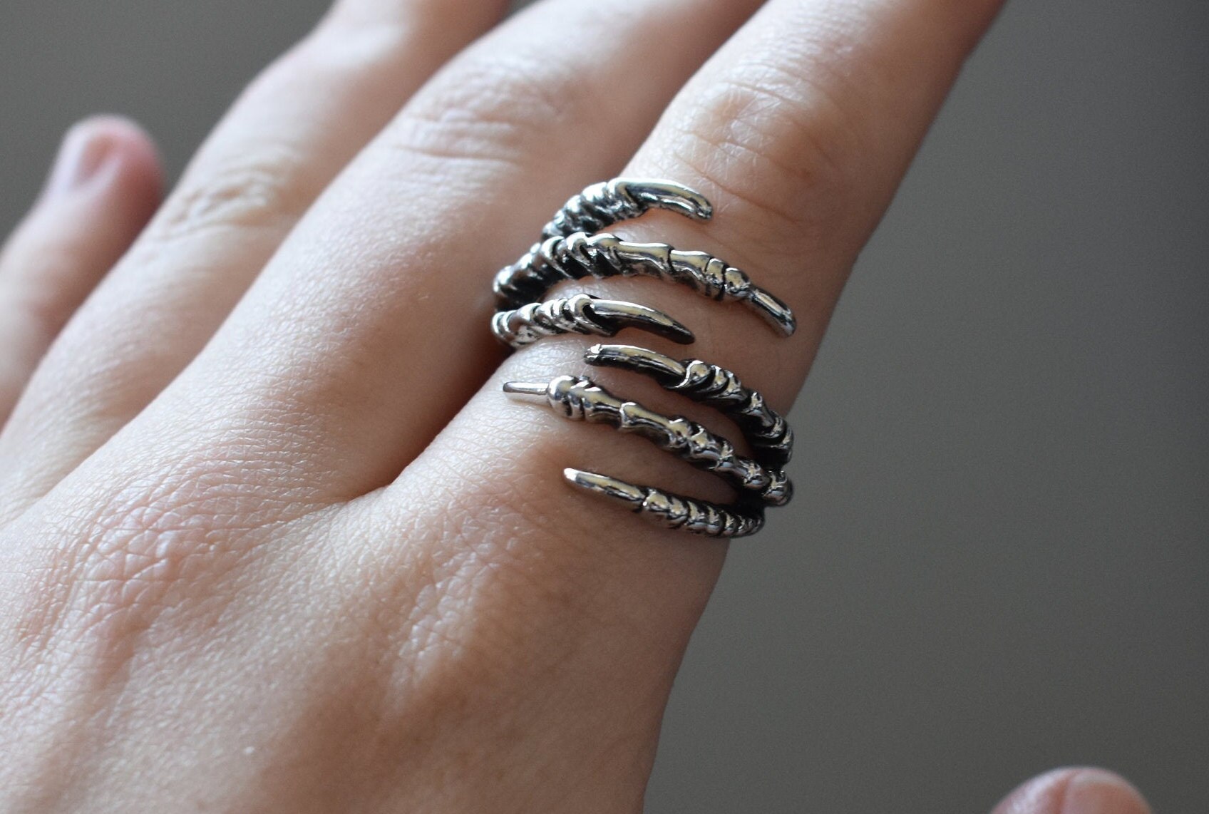 Claw Ring Finger Ring Claws Chunky Rings Statement Mens Etsy Australia