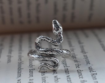 Snake Ring Adjustable, Unisex, Statement rings