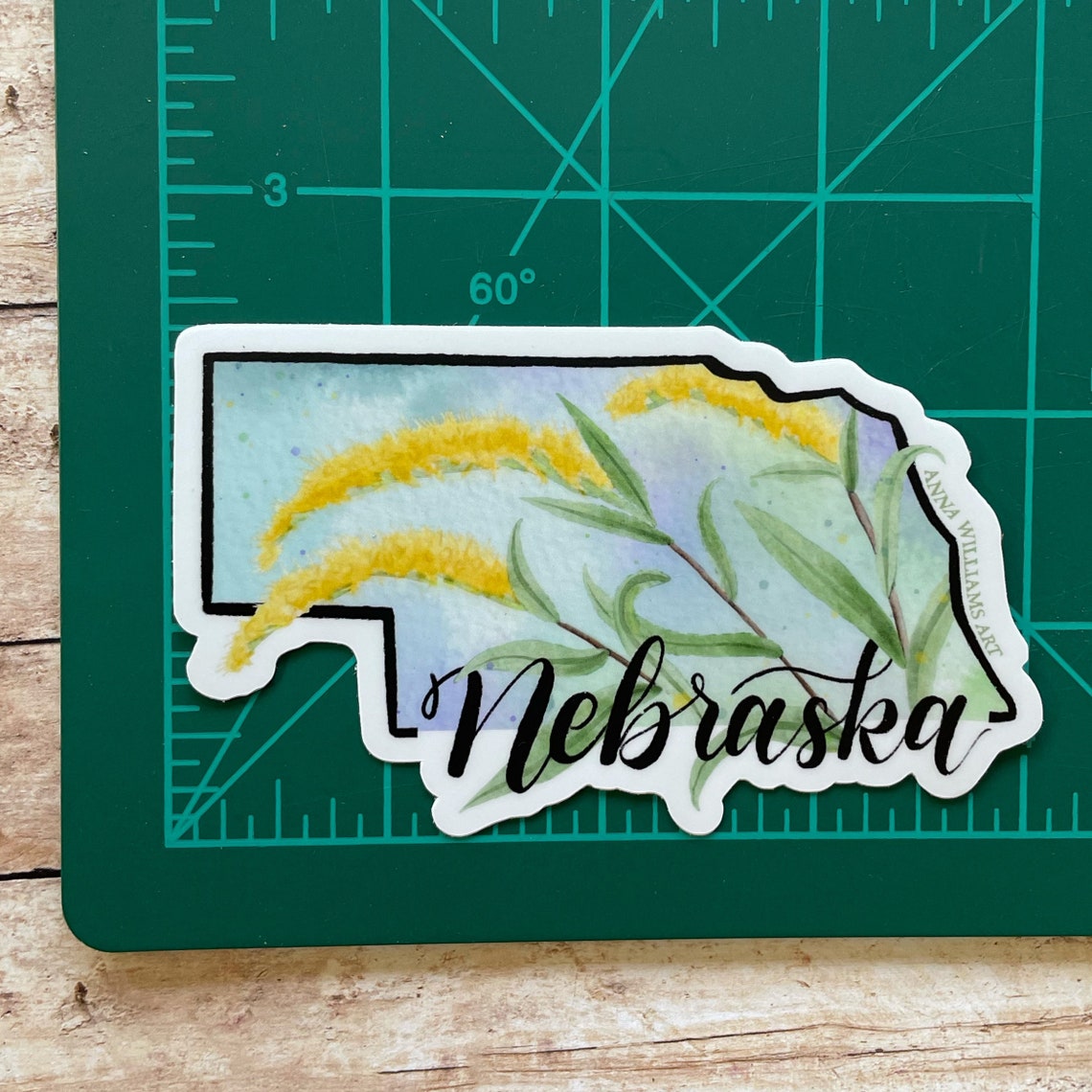 Nebraska State Flower Sticker / Weatherproof Sticker / | Etsy