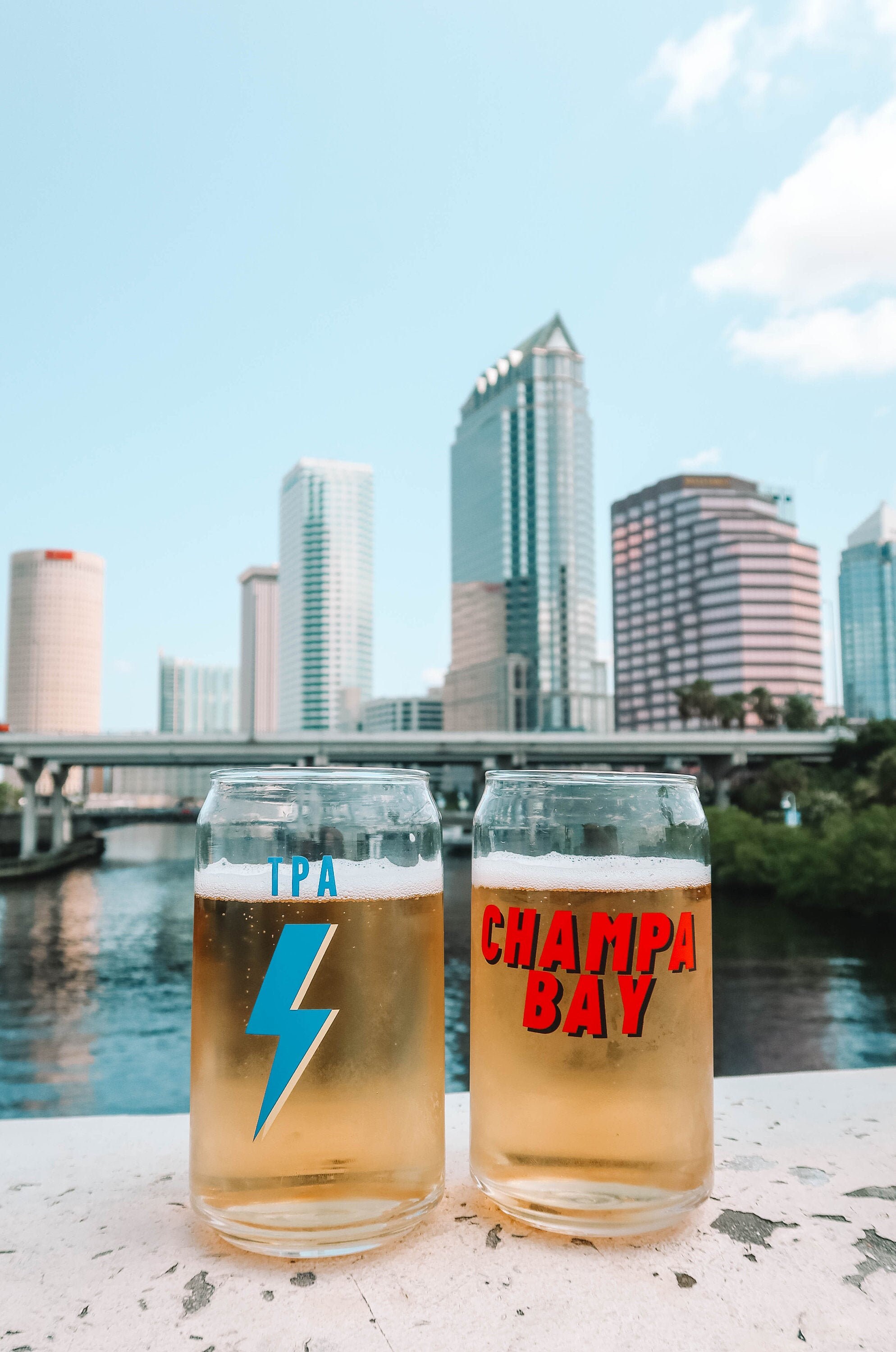 Tampa Bay 2 Pack, Beer/ Iced Coffee 16oz glass, Tampa Bay Lightning/ …