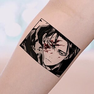 Levi Ackerman Fake Tattoo Attack On Titan Anime Manga Merch Etsy Ireland