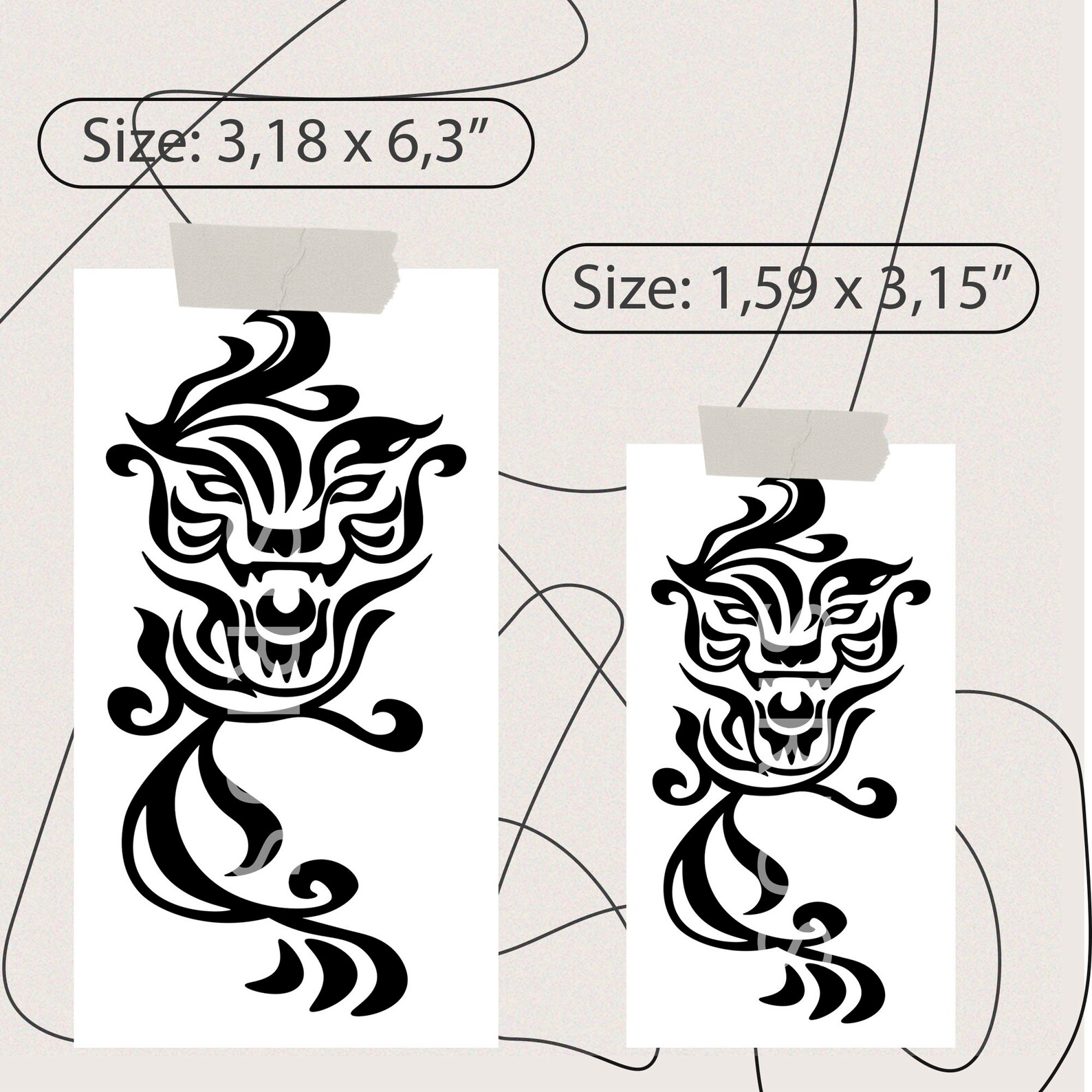 Kazutora Hanemiya Fake Tattoo Tokyo Revengers Cosplay Anime | Etsy