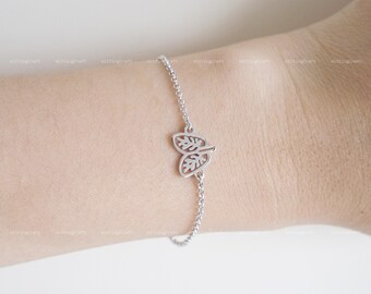 Lung Bracelet, Dainty Anatomical Bracelet, Human Organ Bracelet, 925 Sterling Silver Bracelet, Silver, Gold, Rose Gold, Rolo Chain, B1004
