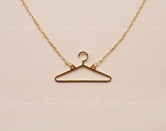 Coat Hanger Necklace, Clothes Hanger, Pro Choice, Women's Rights, 925 Sterling Silver Necklace, Silver, Gold, Rose Gold, N1021