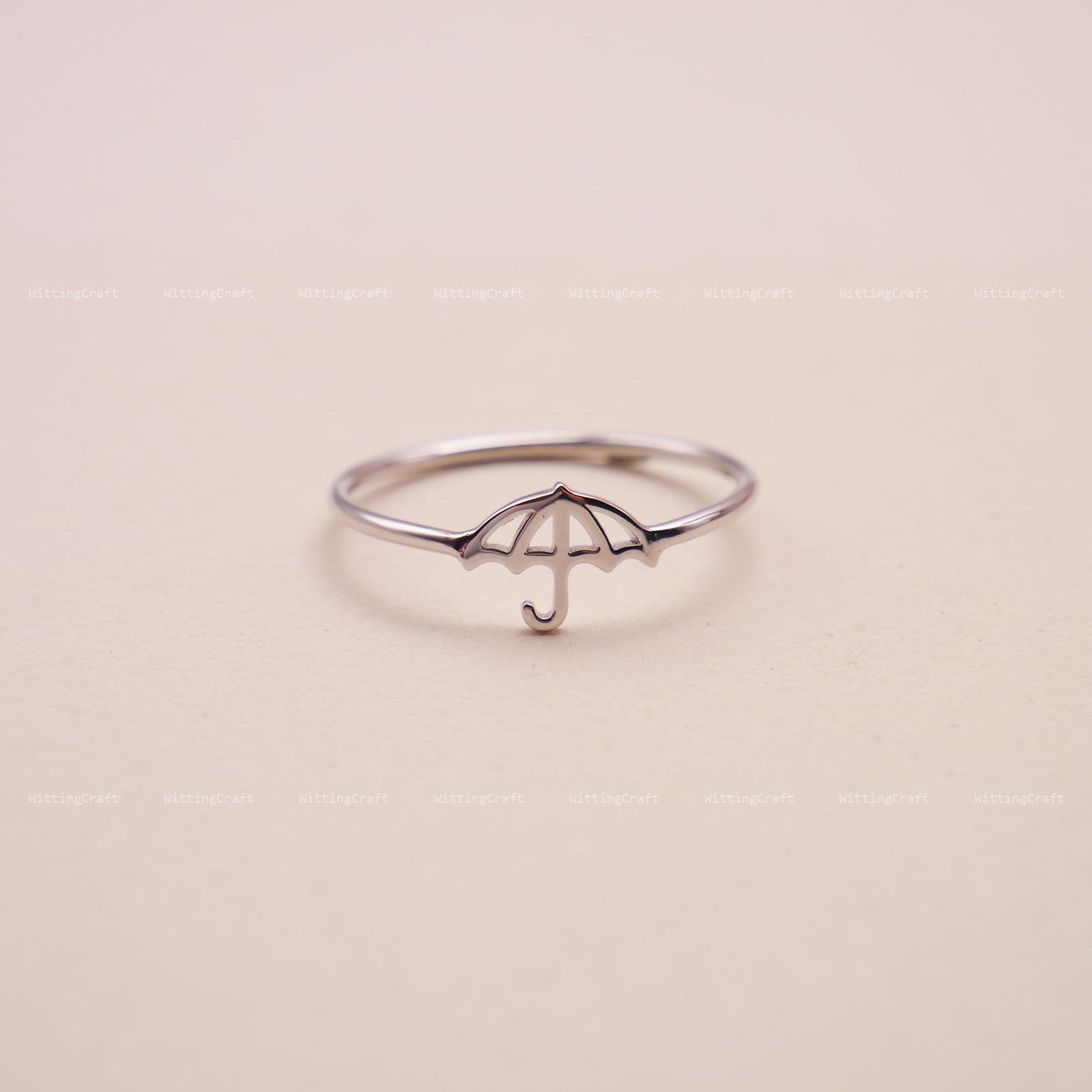 Umbrella Ring, Minimalist Ring, Dainty Ring, Gift for Her, 925 Sterling Silver Ring, Silver, Gold, Rose Gold, R1002