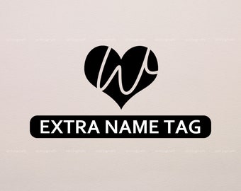 Extra Name Tag for Name Necklace, 925 Sterling Silver Necklace, Silver, Gold, Rose Gold, Contact Before Order