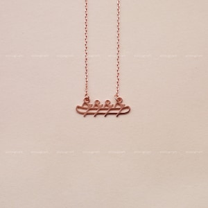 Canoe Necklace, Summer Camping, Paddle, Boat, Family Necklace, 925 Sterling Silver Necklace, Silver, Gold, Rose Gold, N1012
