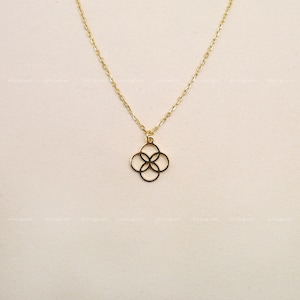 Clover Necklace, Four Leaf Clover Necklace, Lucky Charm Pendant, 925 Sterling Silver Necklace, Silver, Gold, Rose Gold, N1046