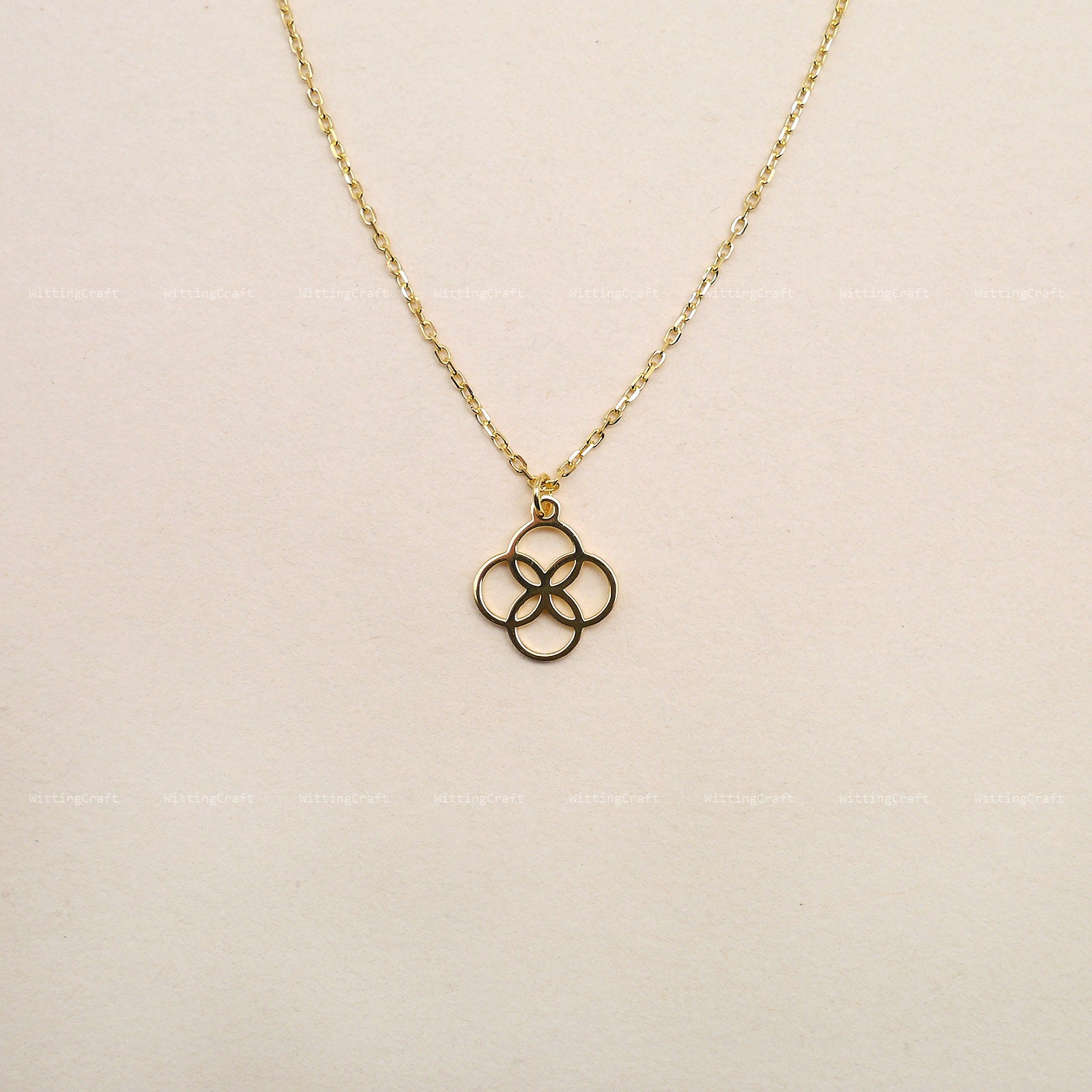 ♯Iri19Mo 四つ葉 の ラッキー クロバー チャーム & ネックレス 6種 四つ葉