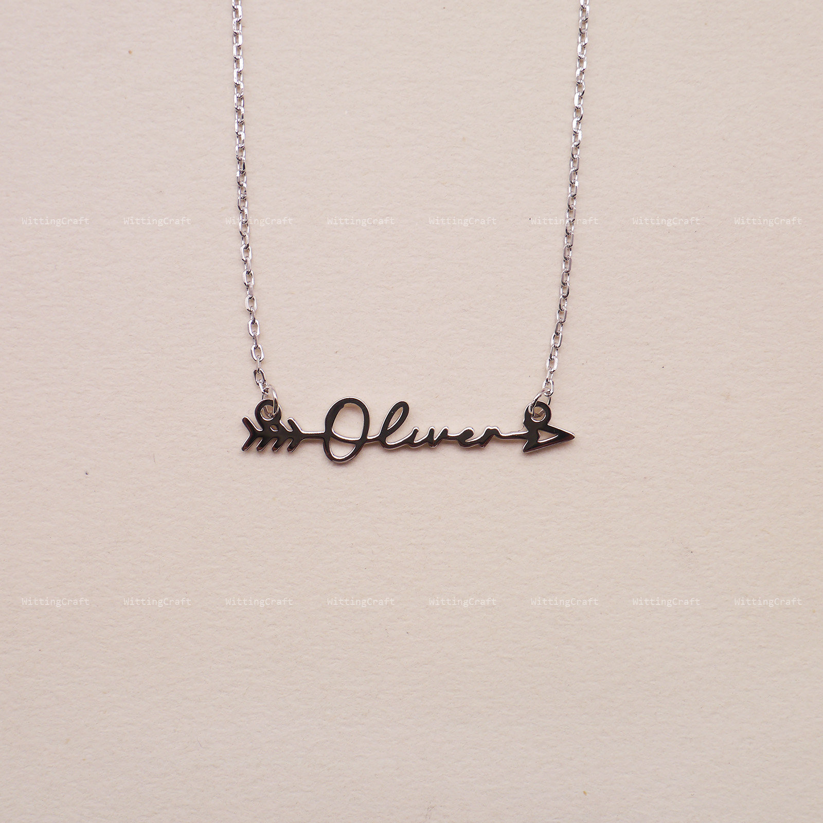 Arrow Necklace with Name, Personalized Name Arrow Necklace, Archer Necklace, 925 Sterling Silver Necklace, Silver, Gold, Rose Gold, N2023