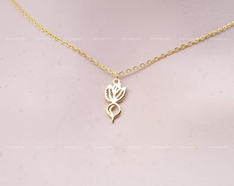 Turnip Necklace, Raddish Necklace, Dainty Viggie Pendant, Vegetable Necklace, 925 Sterling Silver Necklace, Silver, Gold, Rose Gold, N1055