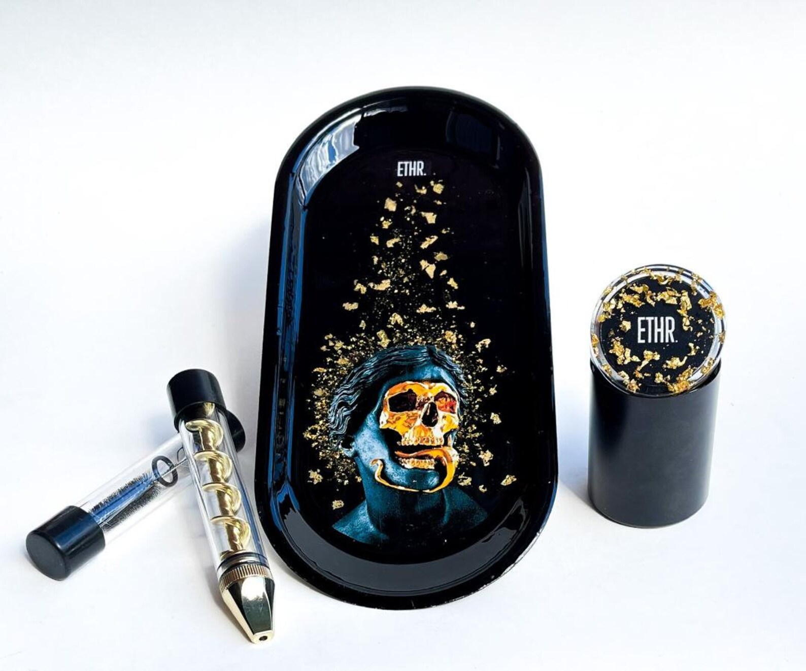 Home Kit Smoking Set with Accessories Skull Rolling Tray Etsy