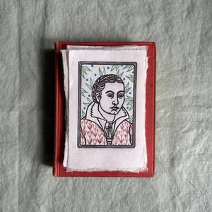 Portrait After Sofonisba Linocut Print