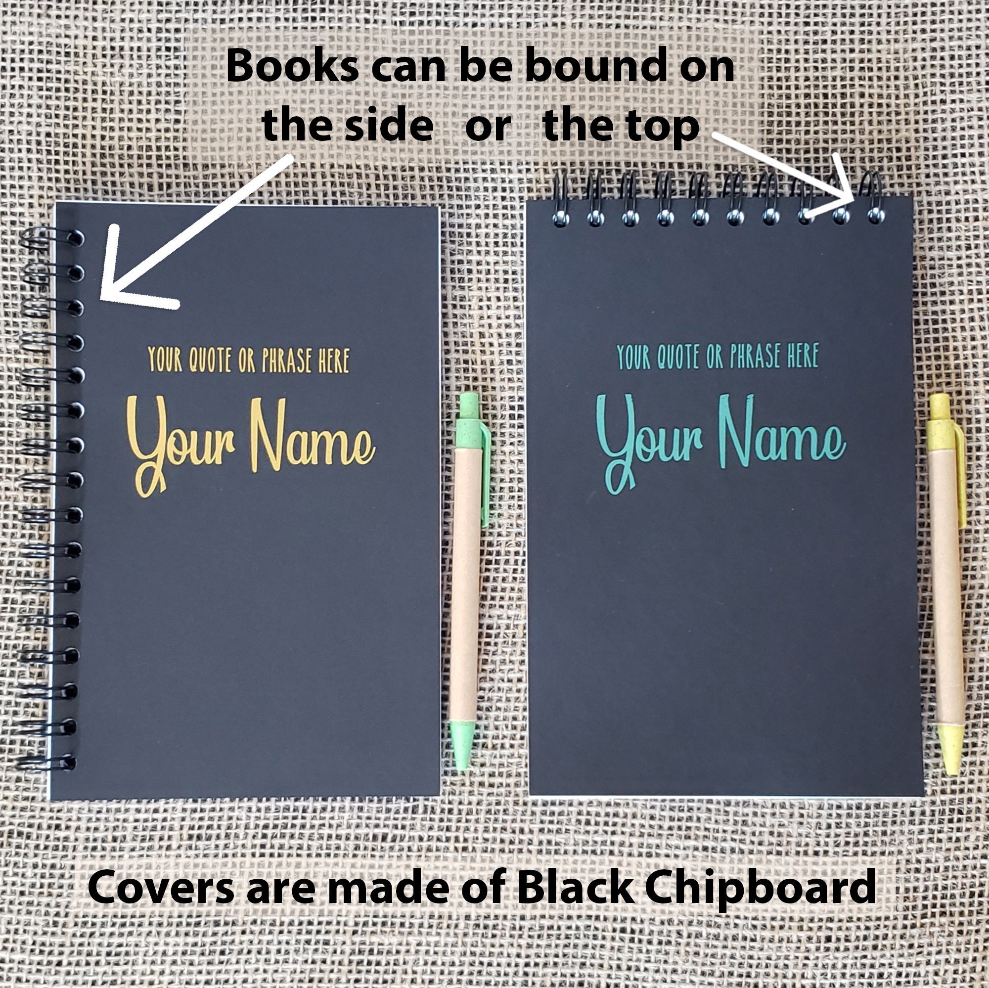 Customized Journals & Notebooks with Pen Etsy