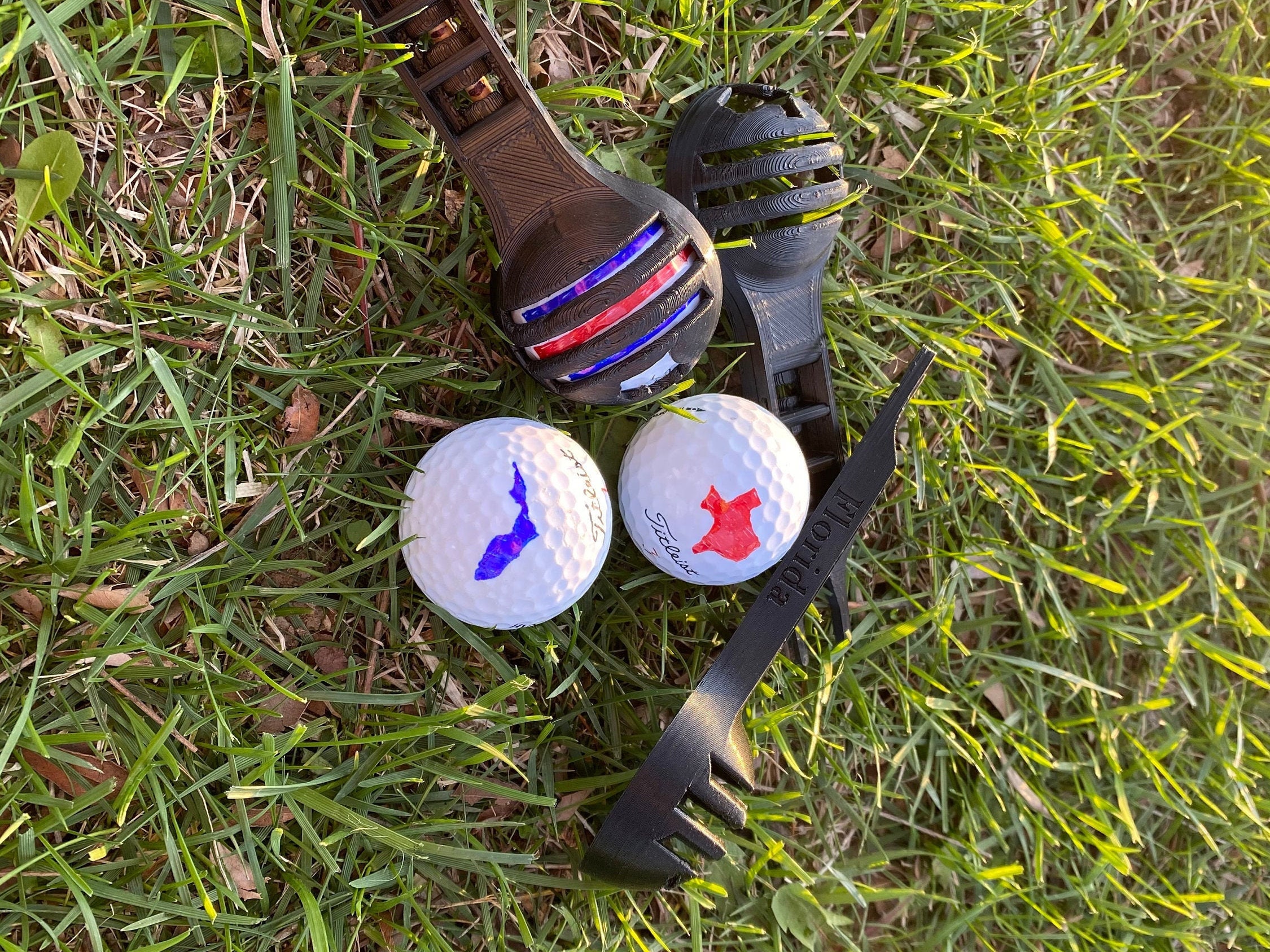 Golf Spoon5in1 Golf Tool Custom 50 State Shape Ball Etsy Australia