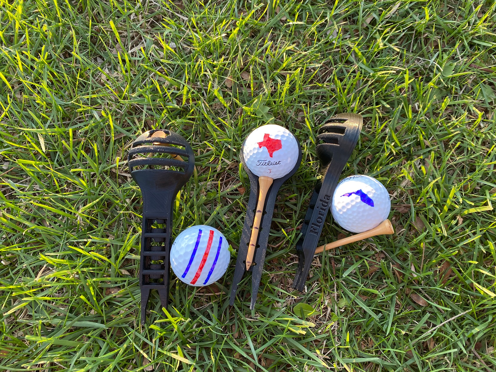 Golf Spoon5in1 Golf Tool Custom 50 State Shape Ball Etsy UK