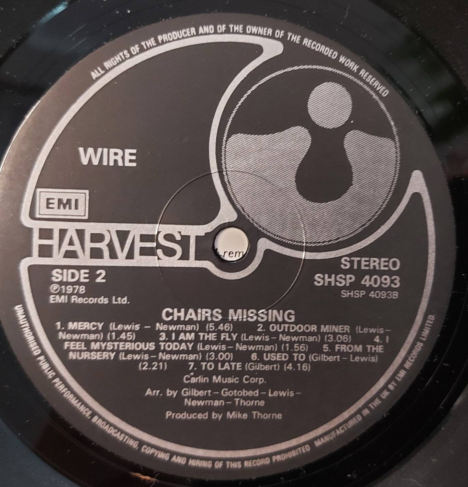 WIRE Chairs Missing UK LP 80s Pressing Vinyl Punk Record Near Etsy