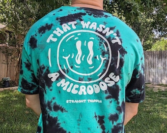 That Wasn't A Microdose - Tie Dye Comfort Colors Unisex Psychedelic Stoner Trippy Shirt Magic Mushrooms Acid Festival Outfit Rave Outfit