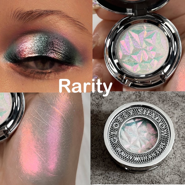 Rarity, Luxury Multichrome Eyeshadow, Pressed Chameleon Pigment, Highlighter Makeup, Multichrome Flakes, Mother’s Day Gift