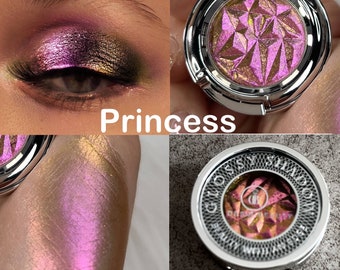 Princess, Luxury Multichrome Eyeshadow, Pressed Chameleon Pigment, Holo Eyeshadow