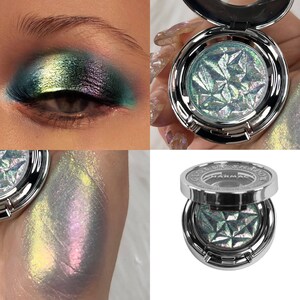 Blue Dragon, Luxury Multichrome Eyeshadow, Pressed Chameleon Pigment