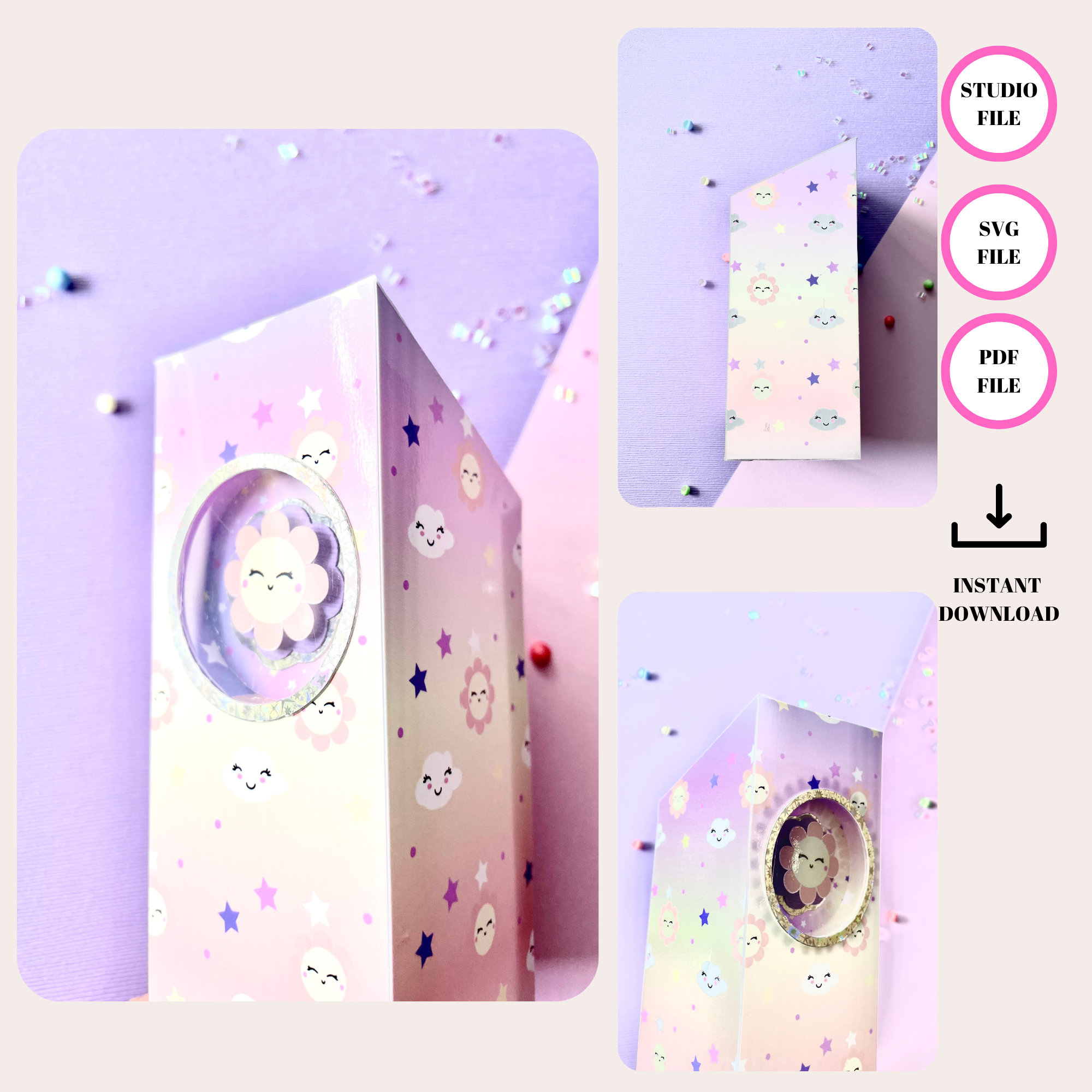 Treat Box Template Editable Template Gift Box SVG Party Favor Box