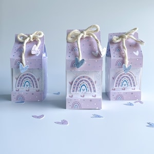 Modèle de boîte, boîte de faveur pour Cricut et Silhouette, shaker de boîte à lait, modèle de boîte à bonbons, boîte à friandises, boîte à lait avec modèle de fenêtre