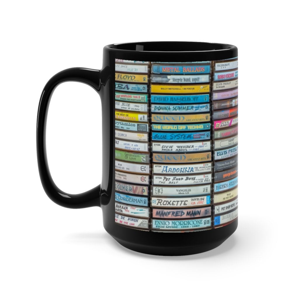Vintage Cassette Tape Coffee Mug, Gift for Music Lover, Gift for