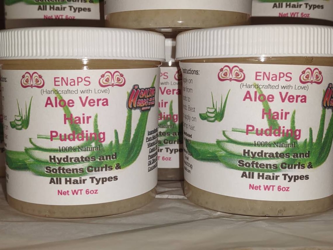 Pure Aloe Vera Hair Pudding Curl Definer Moisturizing Stops Etsy