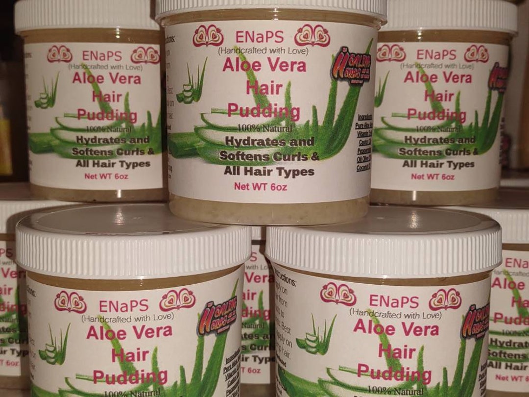 Pure Aloe Vera Hair Pudding Curl Definer Moisturizing Stops Shedding