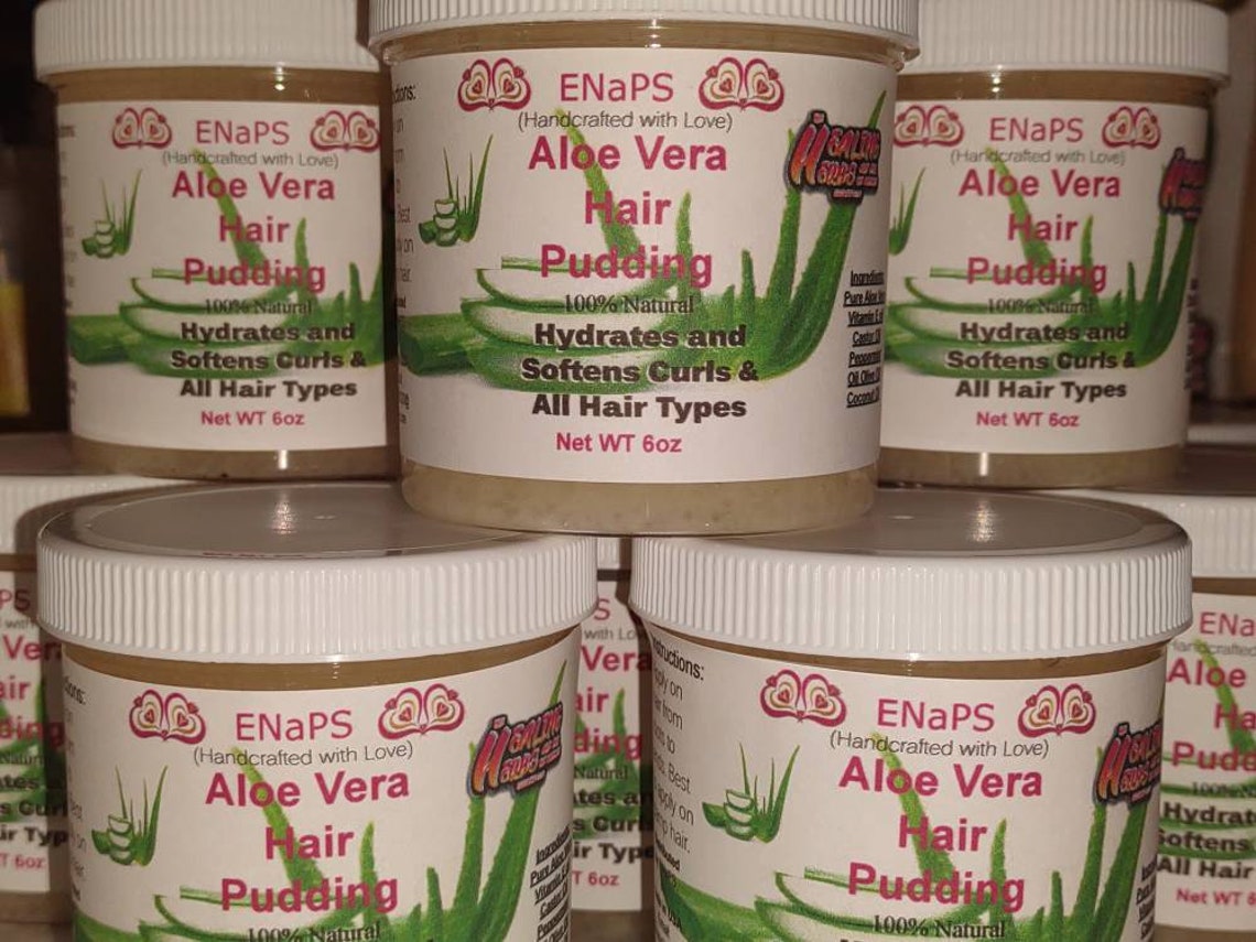 Pure Aloe Vera Hair Pudding Curl Definer Moisturizing Stops Etsy