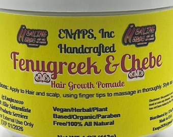 Pomada para el crecimiento del cabello con fenogreco y chebe