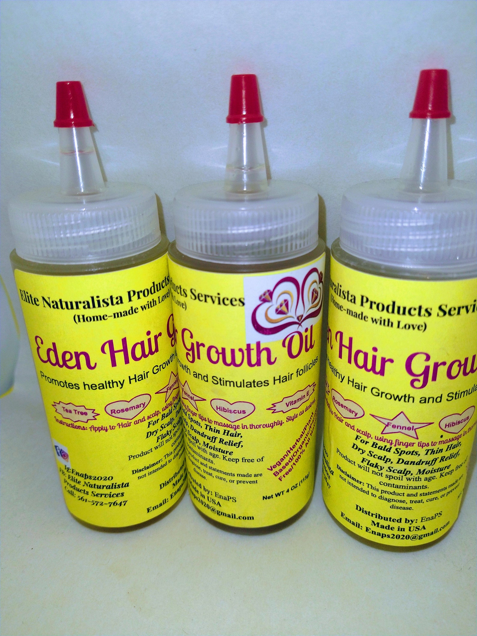 Eden Hair Growth Oil Infused With Fenugreek, Tea Tree, Hibiscus