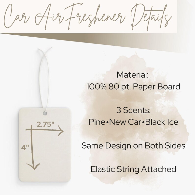 Custom Dog Face Car Air Freshener Ornament, Custom Pet Photo Gift