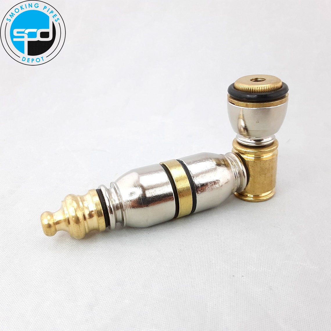 Genuine Brass & Nickel Metal Smoking Pipe 1 Etsy