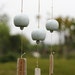 japanese wind chimes are the best gift for housewarming.(Custom wooden label) 