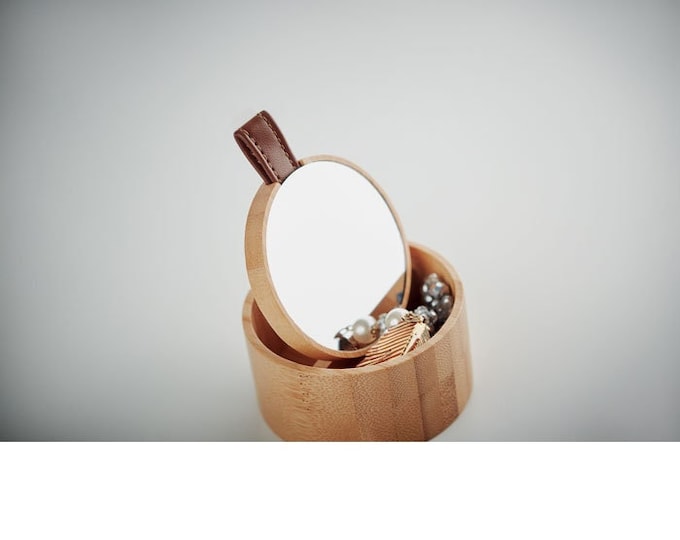 Beautiful Bamboo Jewellery box with detachable mirror