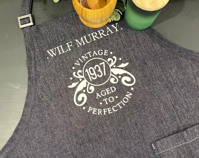 Premier Fairtrade Certified 100% Organic Cotton Denim Bib Apron.