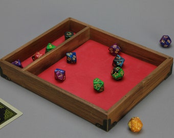 Dice Tray PU Tabletop RPG Foldable Dice Holder Storage Box For DnD Board Games 