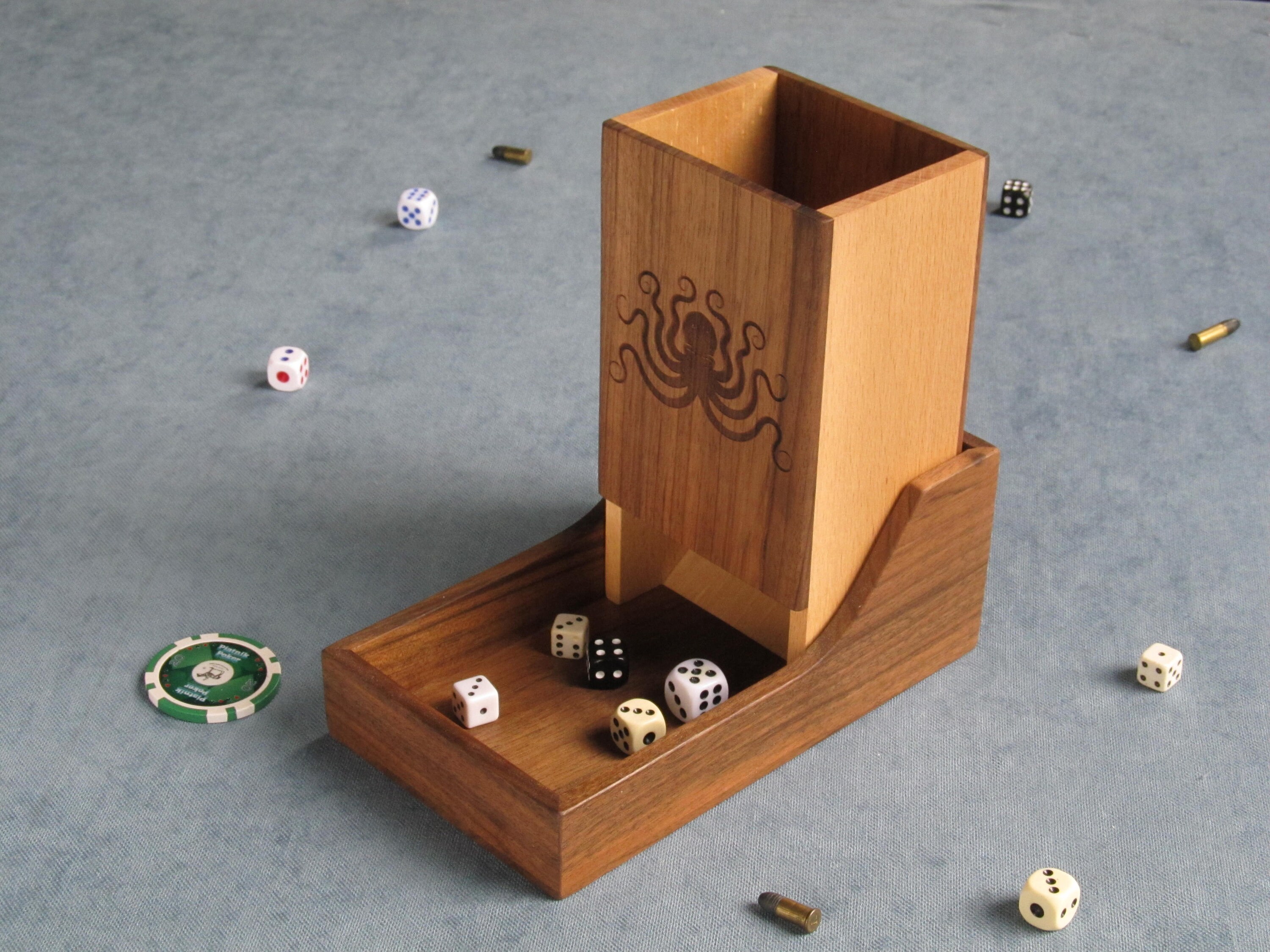 Wooden dice tower dnd dice tray for every board game lovers Etsy