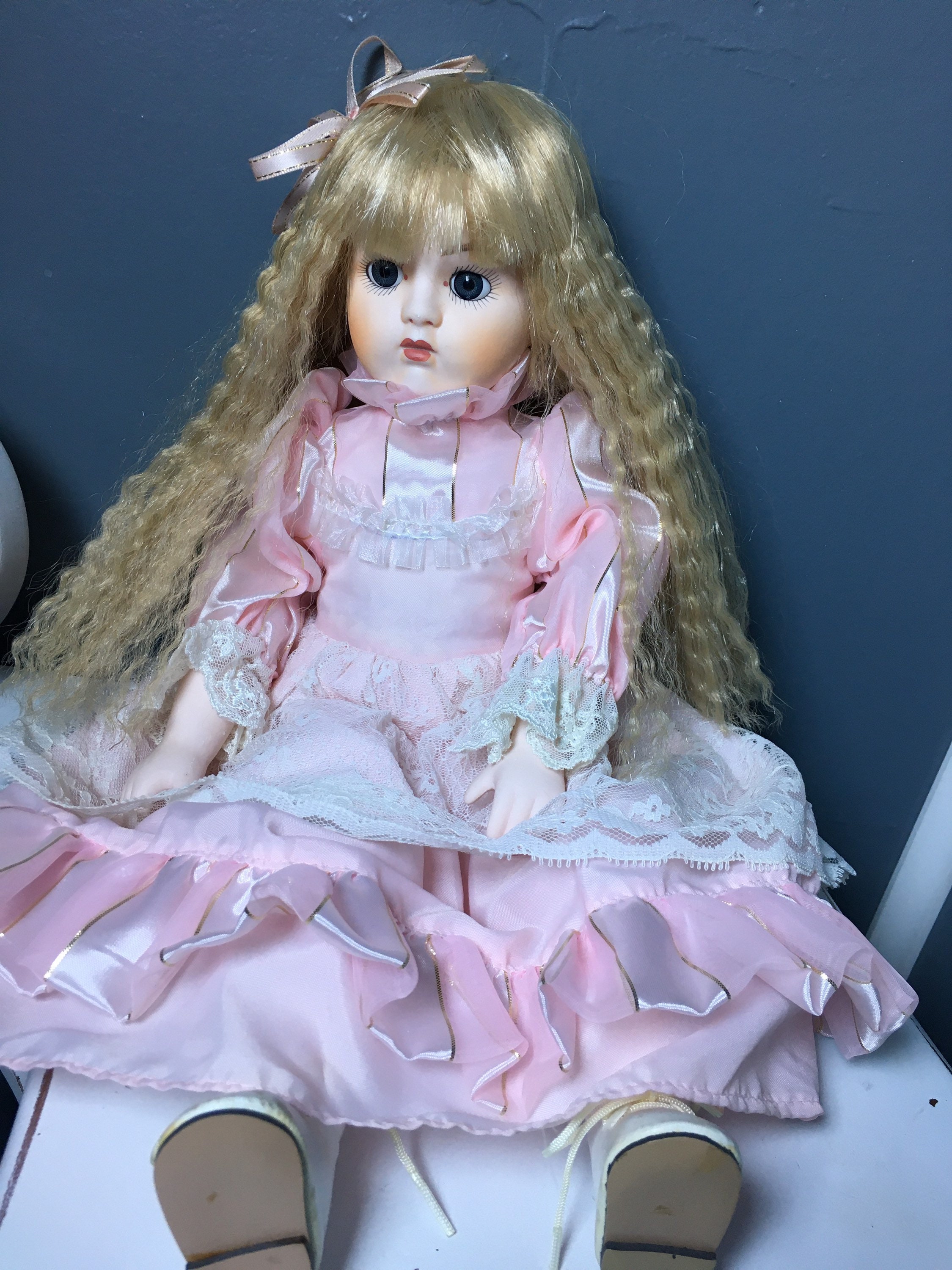 Porcelain Doll Pink Dress - Etsy