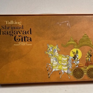 Talking Shrimad Bhagavad Gita Multilingual (Sanskrit, Hindi, English) Hindu Tradition Comprehensive Reading, Philosophy, Spirituality, Peace