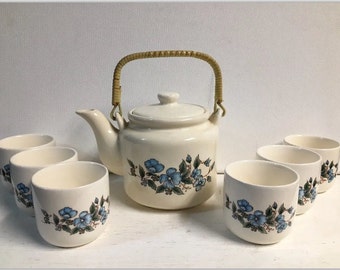 Vintage Teapot Tea Cup Set | Kitchen and Dining | Home and Living | Drinkware | Gift for Her | Christmas Gift | Birthday Gift | Collectible