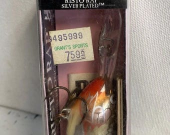 Rapala Risto Rap RR-7S Silver Black Discontinued Fishing Lure New In Box Vintage